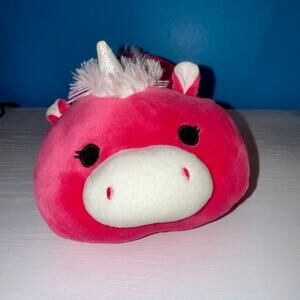 Squishmallows Pink Unicorn Plush 2019 EUC • 11” Laying Unicorn Stuffed Animal
